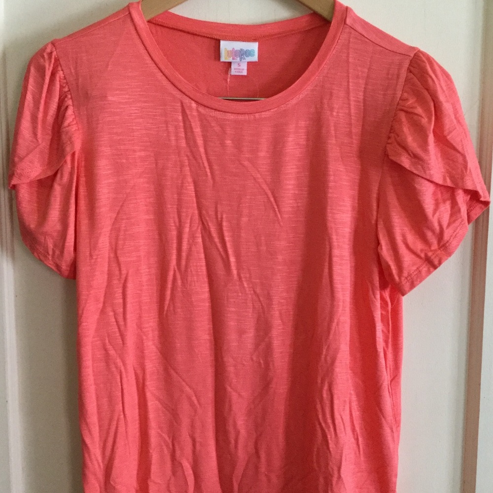 LuLaRoe Olive Shirt  Colin Coral Size S